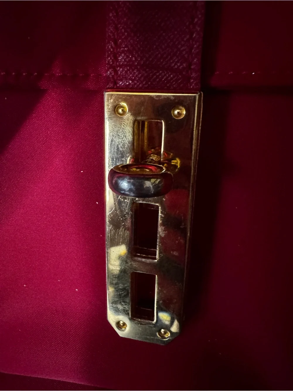 Valentino Garavani Bright Red Double Pocket Shoulder Bag